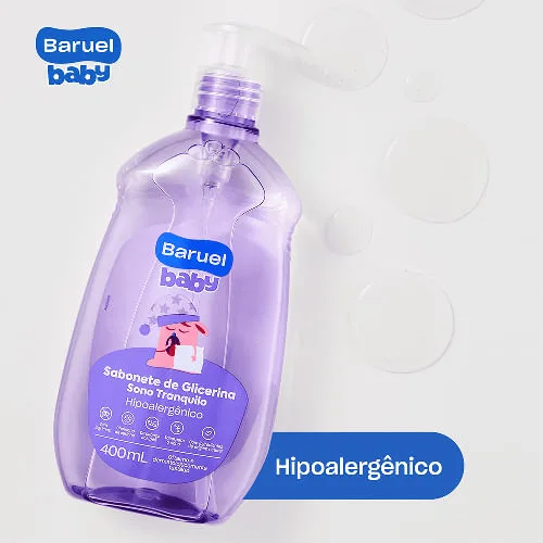 Sabonete Líquido Infantil Baruel Baby Sono Tranquilo Sem Lágrimas +6 meses 400ml