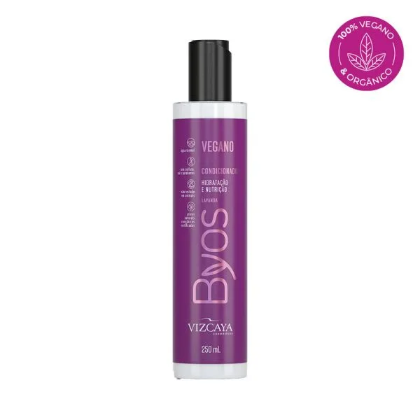 Condicionador Vizcaya Byos Hidratação E Nutrição Vegano 250ml