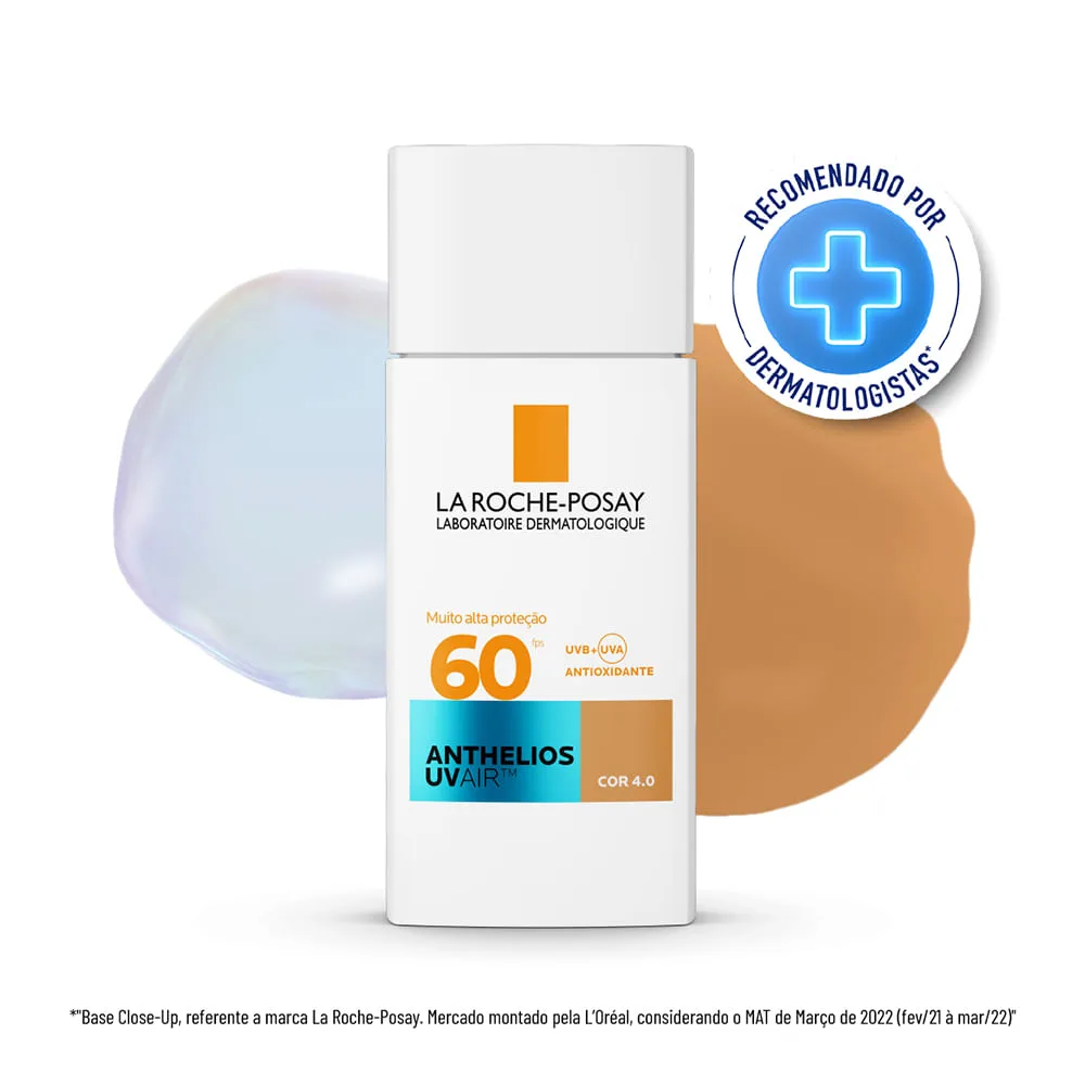 Protetor Solar Facial Anthelios Uvair Cor 4.0 Fps60 45ml
