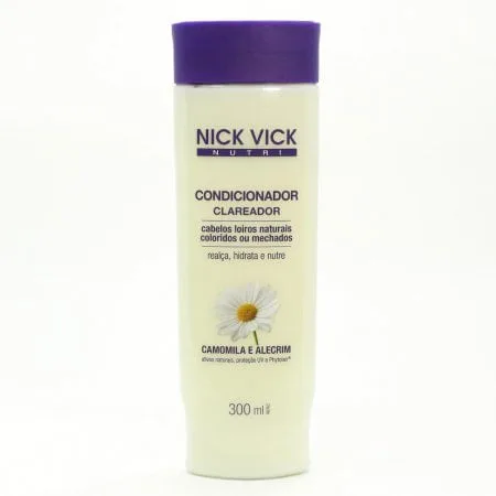 Condicionador Nick Vick Nutri Clareador Camomila E Alecrim 300ml