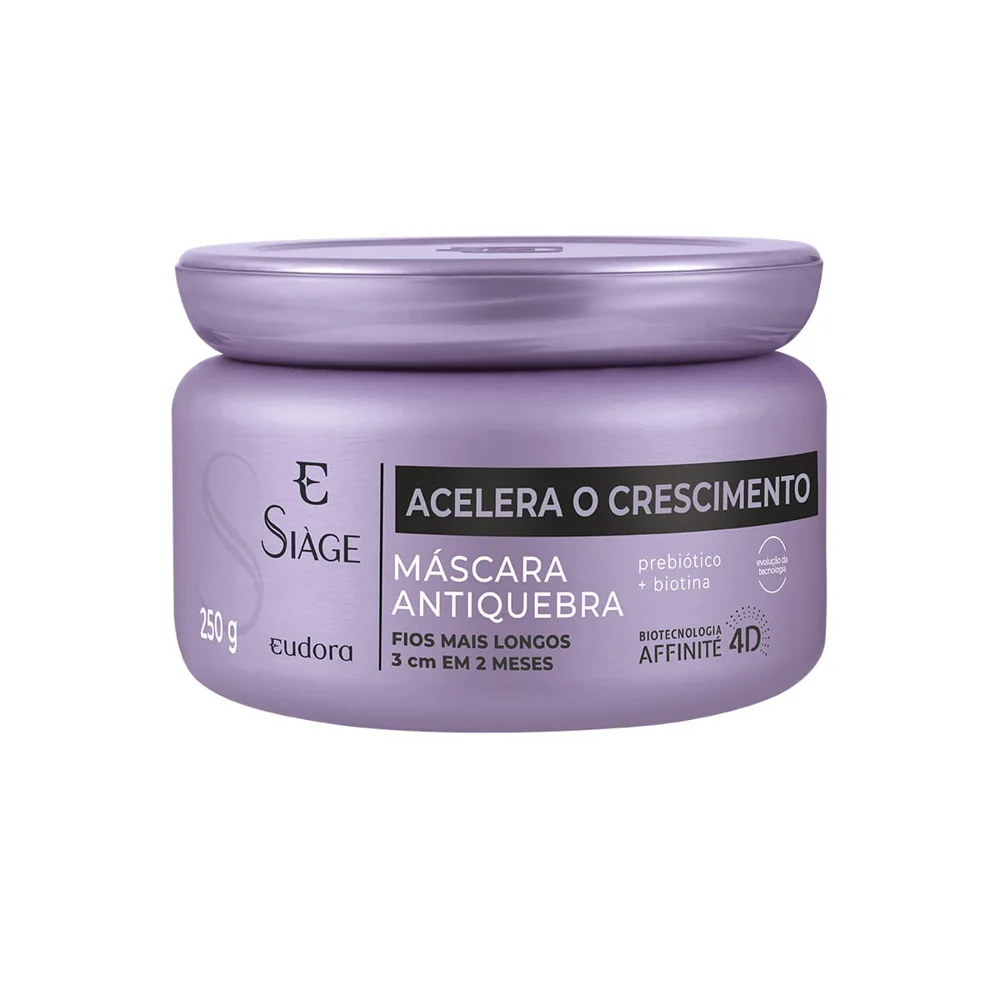 Máscara Capilar Eudora Siàge Acelera o Crescimento Antiquebra 250g