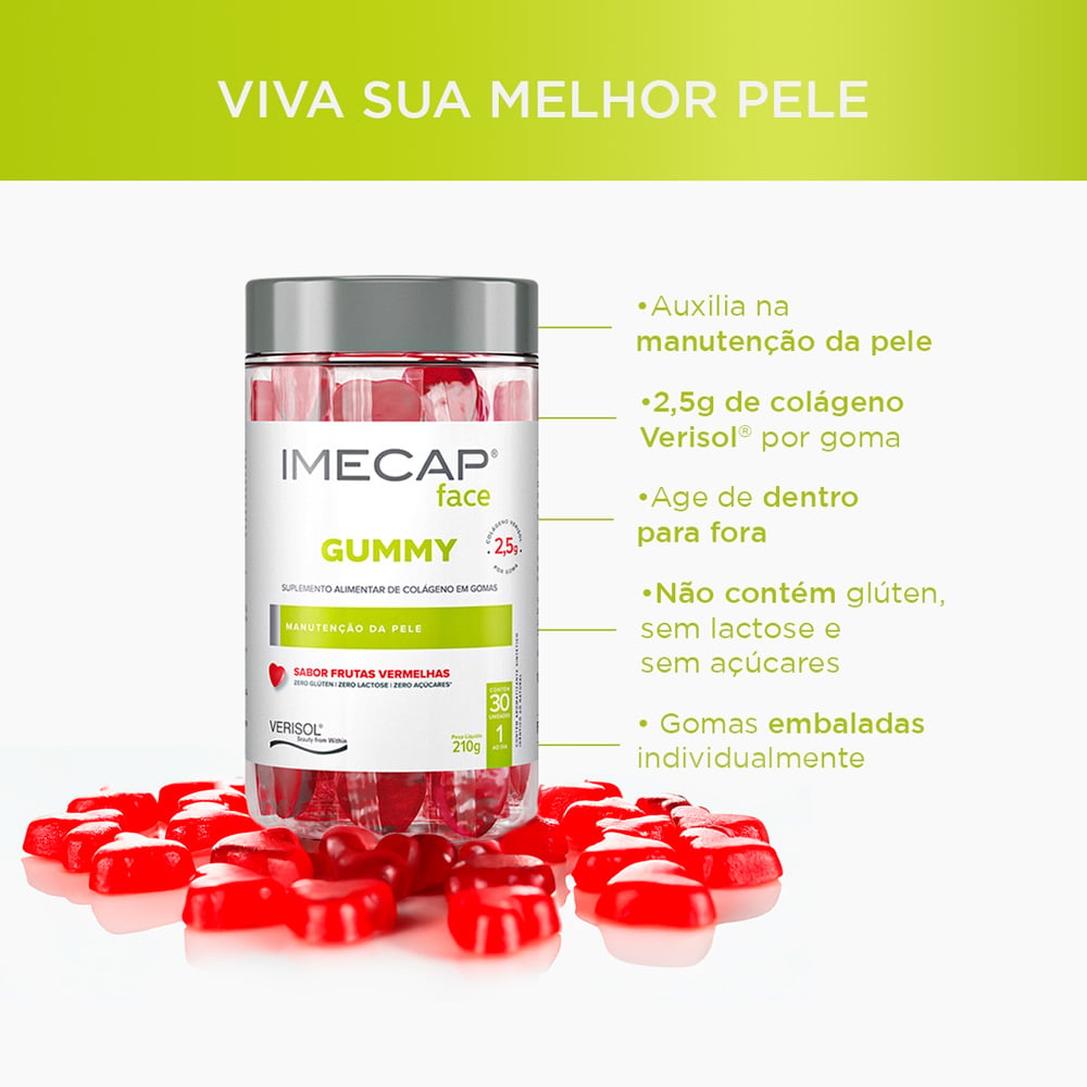 Imecap Face Gummy de Colágeno Verisol