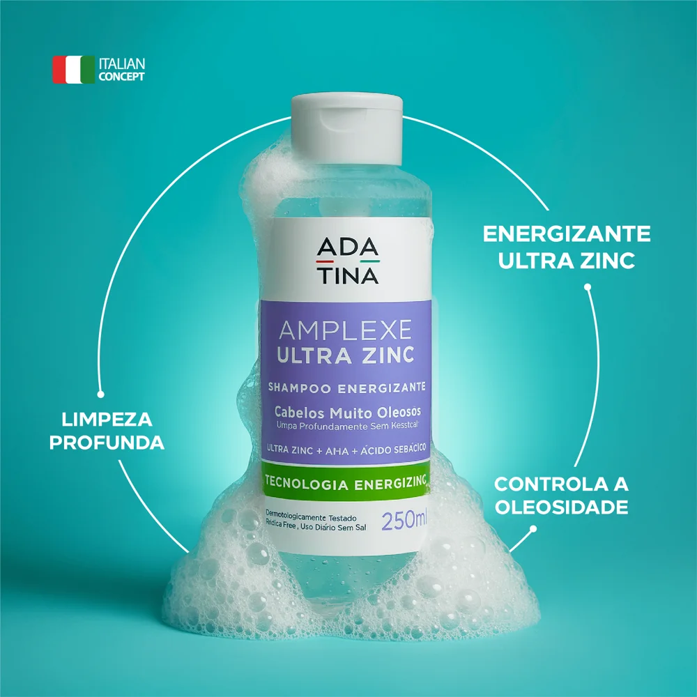 Shampoo  Amplexe Ultra Zinc Ada Tina Energizante 250ml