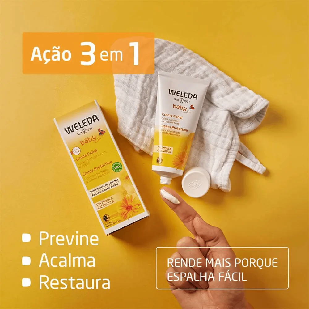 Pomada para Assadura Weleda Baby Calêndula Recém-Nascido 30ml
