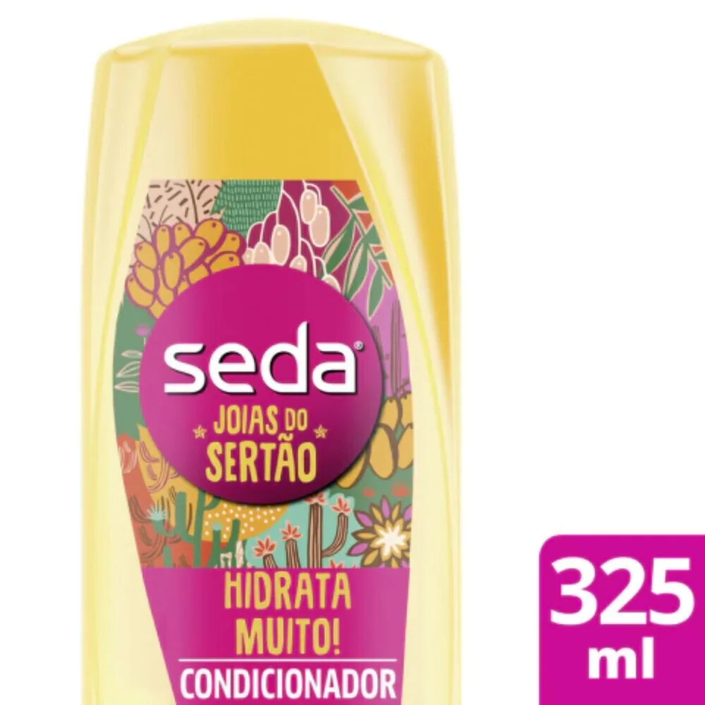 Condicionador Seda Joias do Sertão Hidrata Muito! Mandacaru e Cajá 325ml