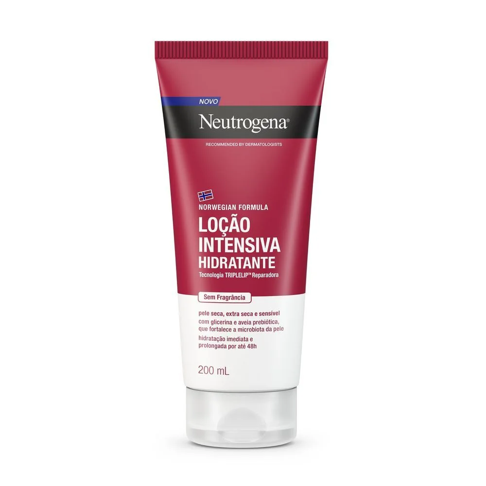 Loção Corporal Neutrogena Norwegian Intensiva Sem Fragrância 200ml