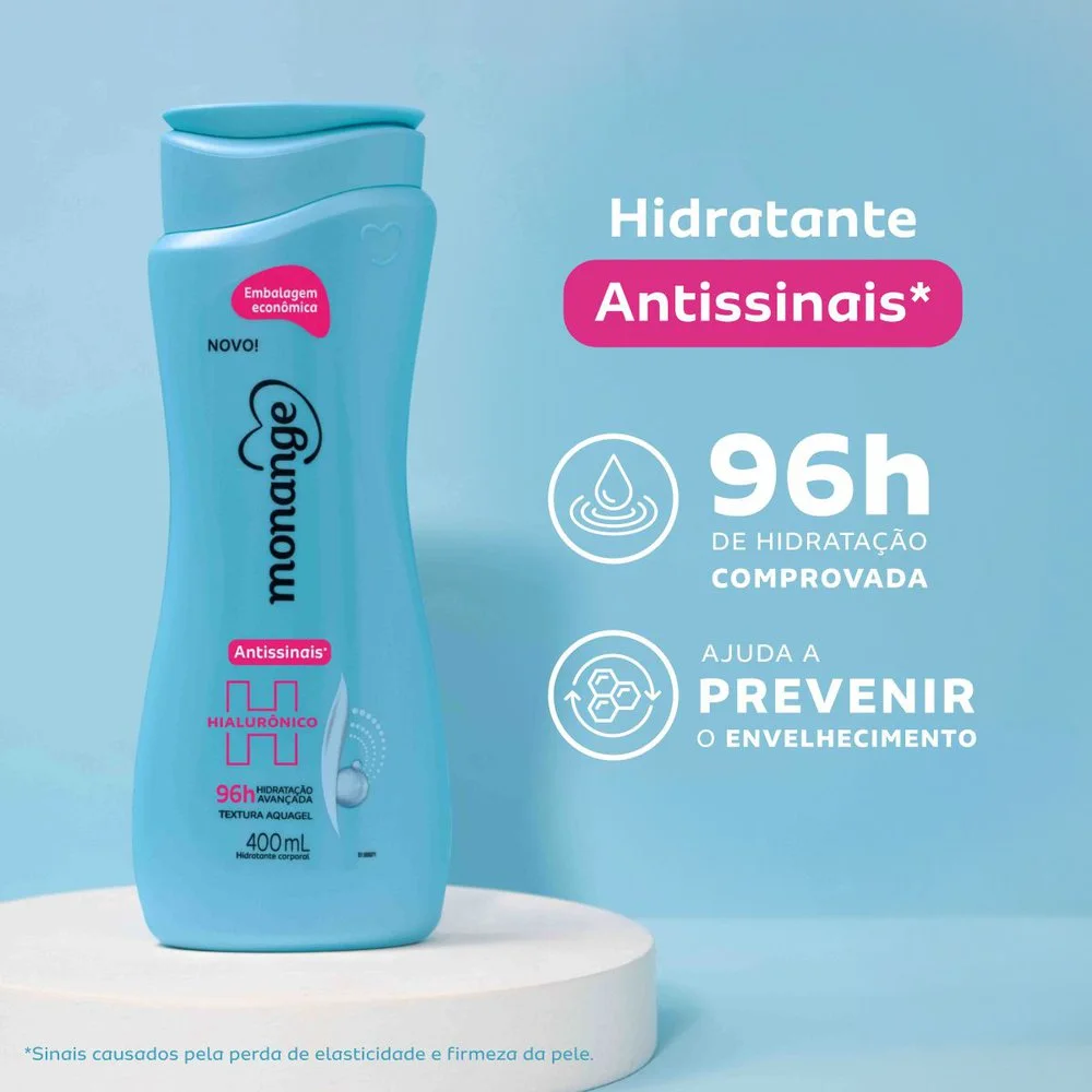 Hidratante Monange Antissinais com Ácido Hialurônico 400ml