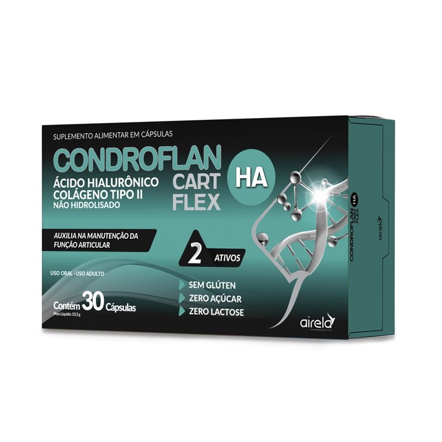 Condroflan HA Colágeno Tipo II + Ácido Hialurônico — 30 Cápsulas