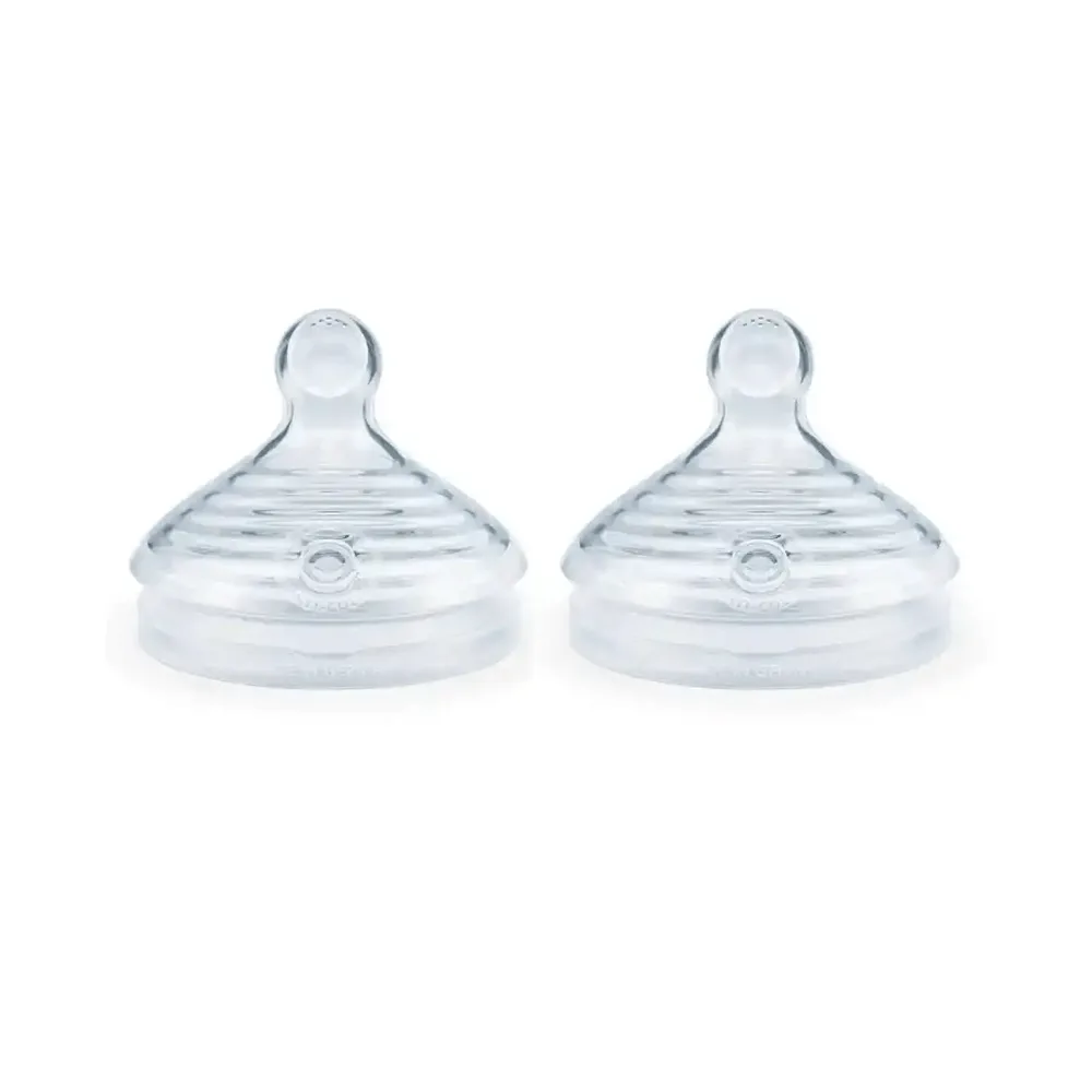 Bico para Mamadeira NUK Essence Smart Flow +6 meses Anticólica Fluxo Médio Silicone 2 Unidades