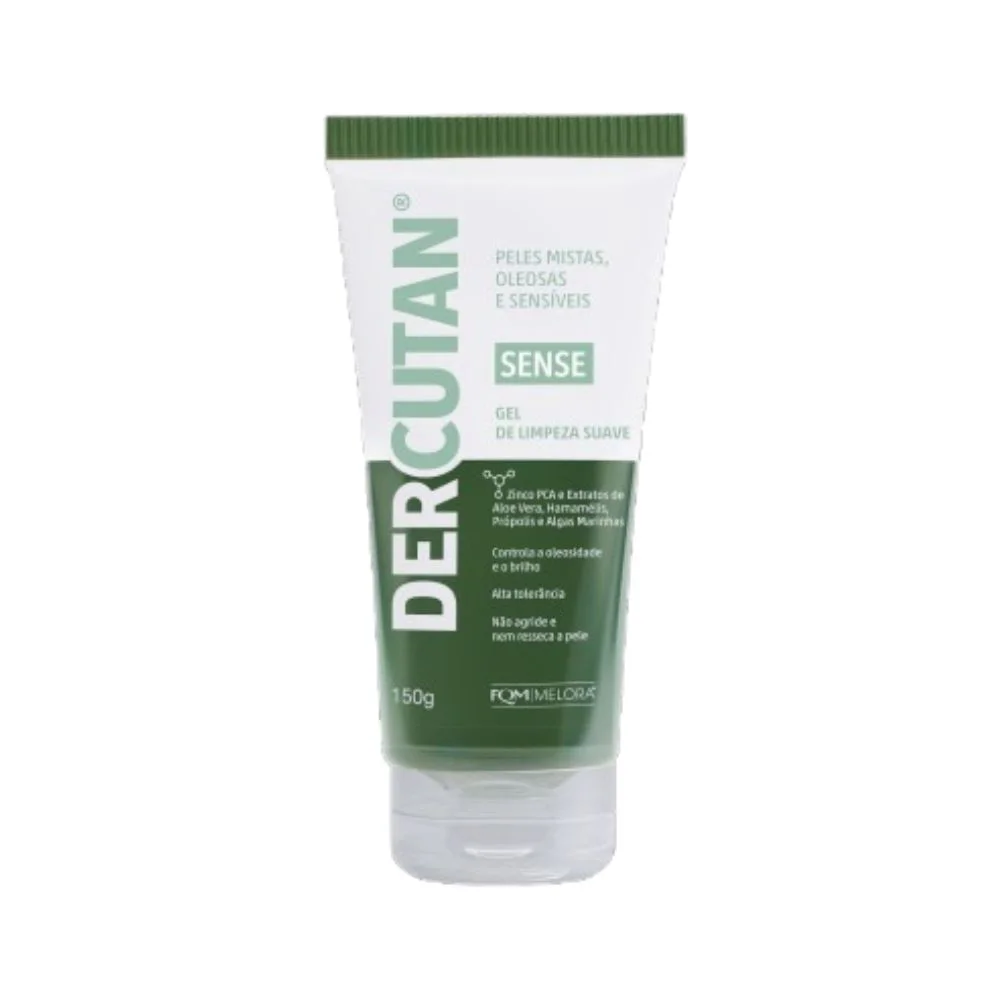 Gel de Limpeza Facial Dercutan Sense Suave 150g
