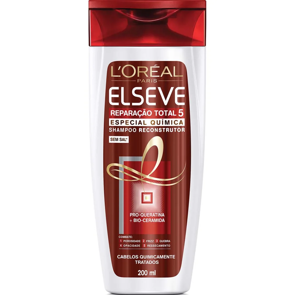 Shampoo Elseve Reparação Total 5 Especial Química Reconstrutor 200ml