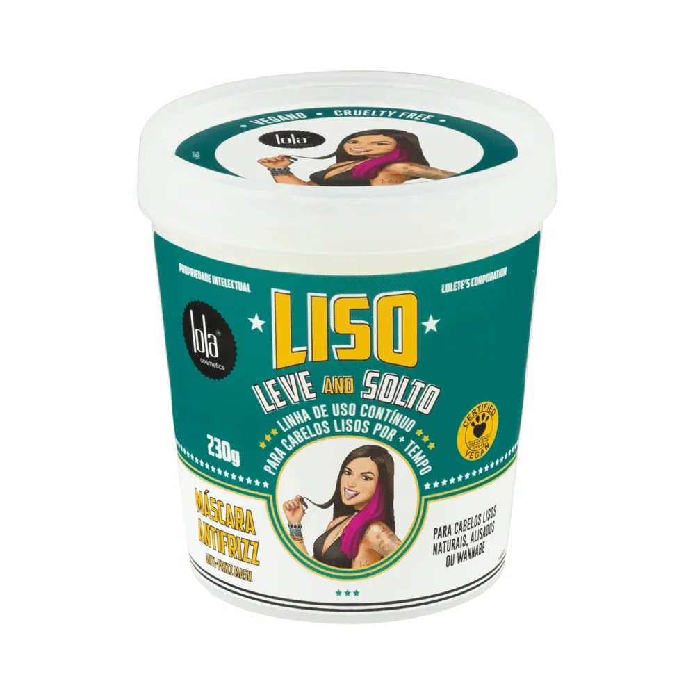Máscara Capilar Lola Liso, Leve e Solto Anti Frizz 230g