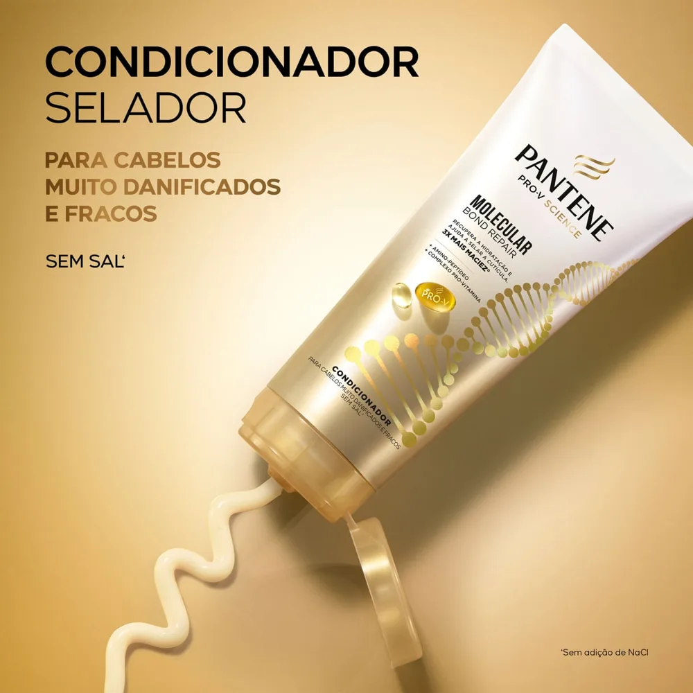 Kit Pantene Shampoo 300ml + Condicionador 150ml Molecular Bond Repair