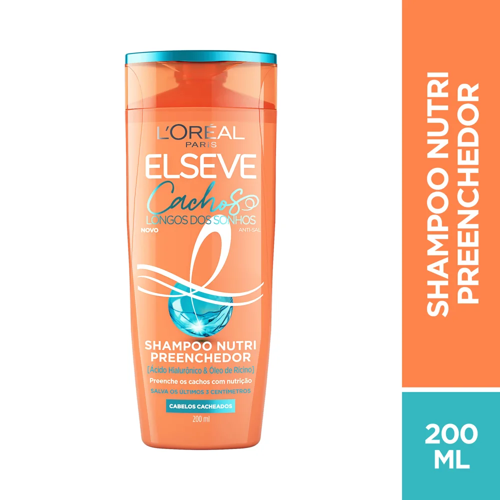 Shampoo Elseve Cachos Longos dos Sonhos Nutri Preenchedor 200ml