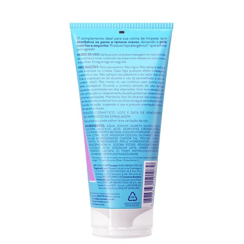 Sabonete Líquido Facial Asepxia Esfoliante Antiacne 100ml