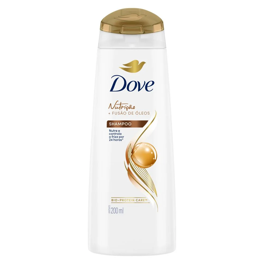 Shampoo Dove Nutrição + Fusão de Óleos 200ml