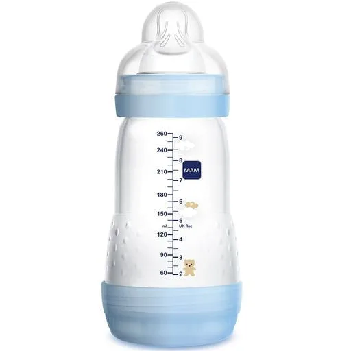 Mamadeira MAM Easy Start Anticólica +2 meses Azul 260ml 1 Unidade