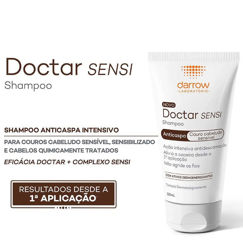 Shampoo Anticaspa Darrow Doctar Sensi Alívio da Coceira 120ml