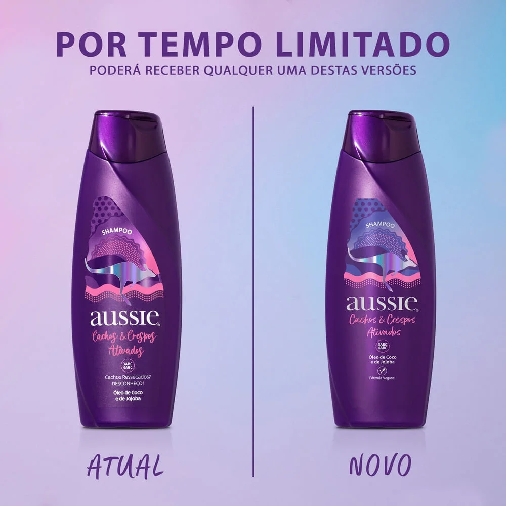 Shampoo Aussie Cachos e Crespos Ativados 360ml