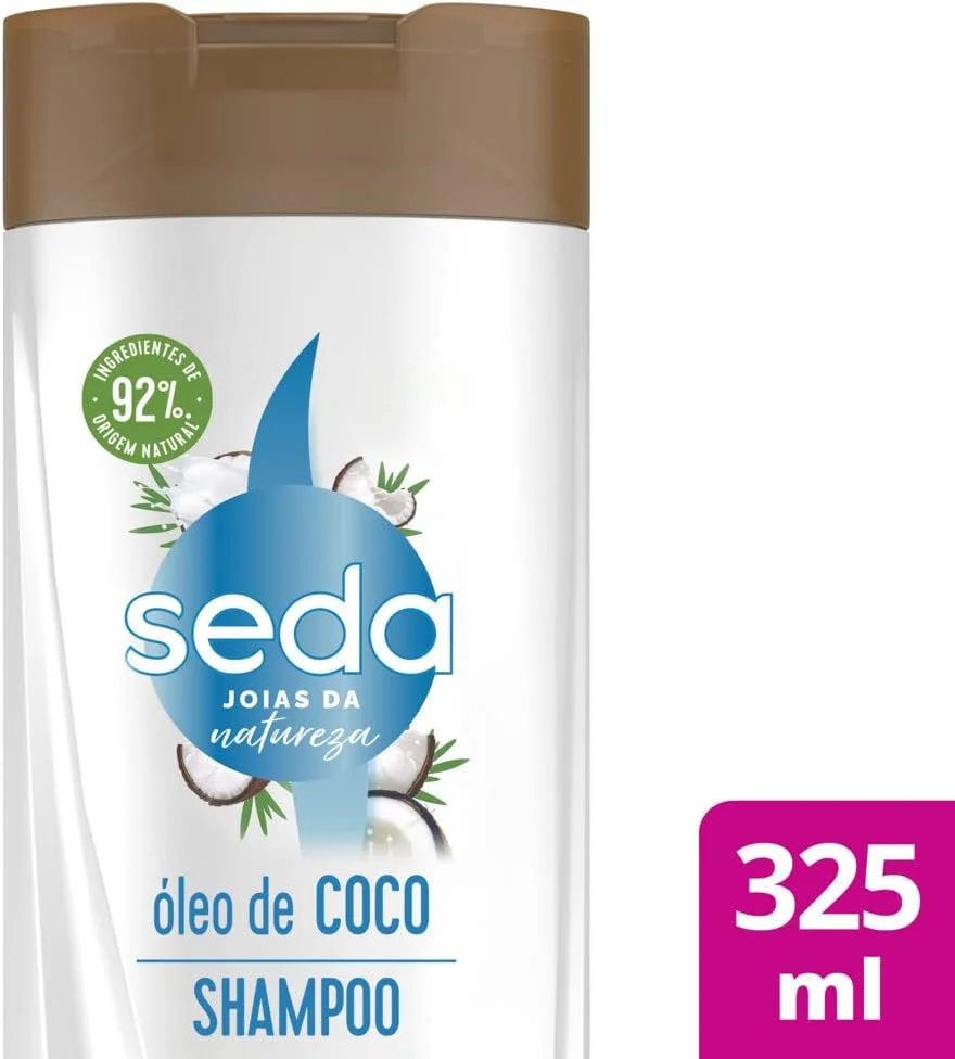 Shampoo Seda Joias da Natureza Óleo de Coco Restauração Intensa 325ml