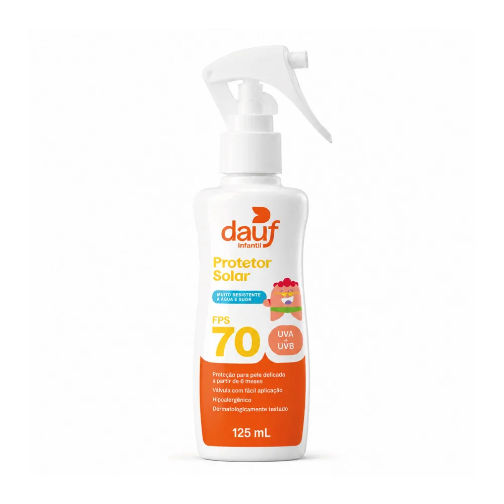 Protetor Solar Dauf Kids Fps70 Spray 125ml