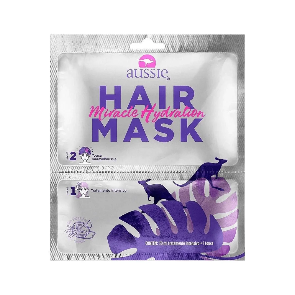 Máscara Capilar Aussie Miracle Hydratation 30ml