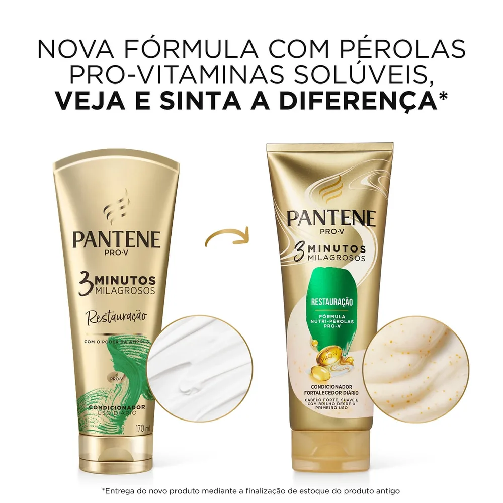 Condicionador Pantene Pro-V 3 Minutos Milagrosos Restauração 170ml
