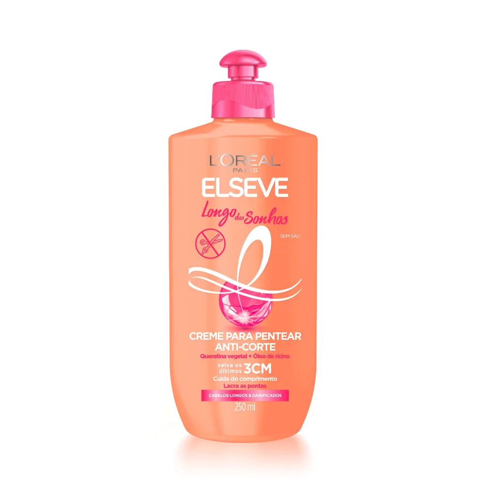 Creme de Pentear Elseve Longo dos Sonhos Anti-corte 250ml