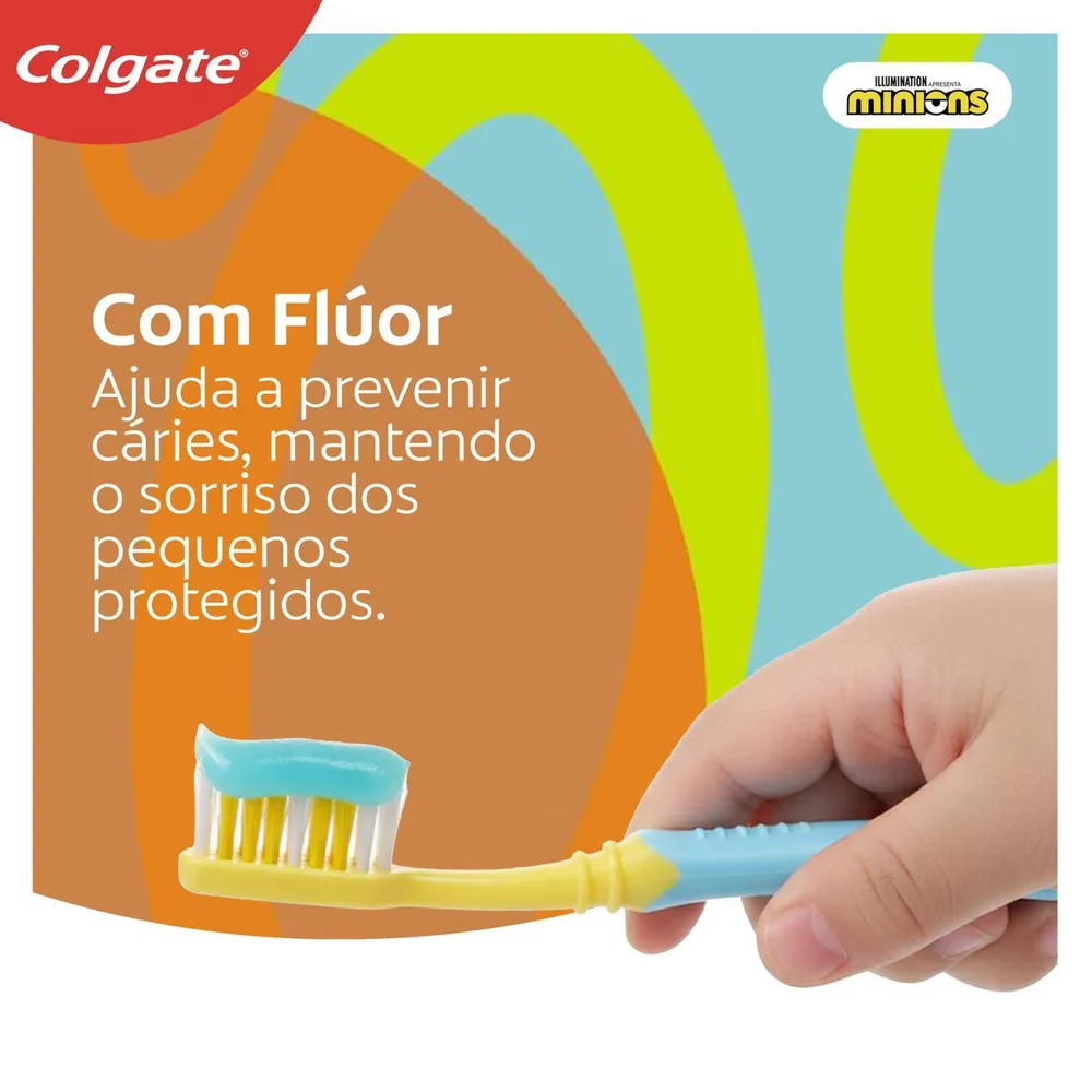 Creme Dental Infantil Colgate Smiles Minions Sabor Bubble Fruit 100g