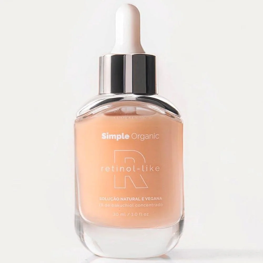 Solução Facial Simple Organic Retinol Like com Bakuchiol 1% 30ml