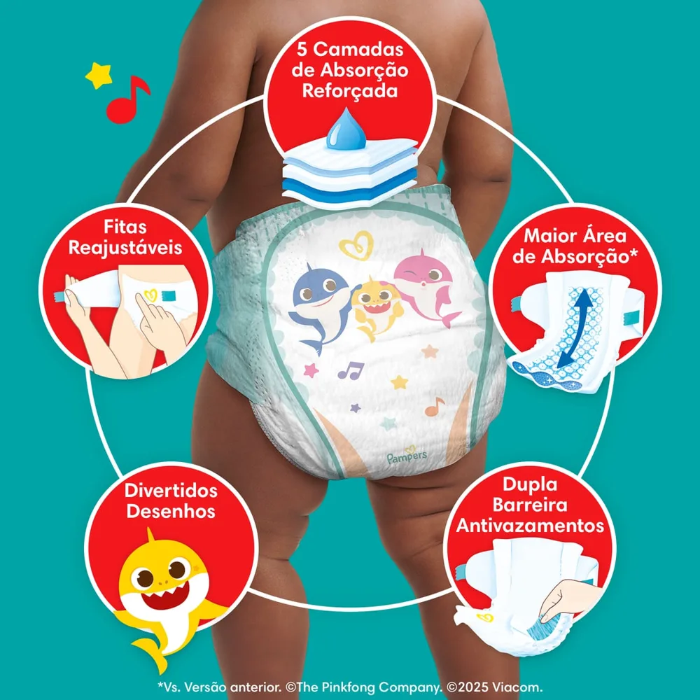 Fralda Pampers Super Sequinha XXG 66 Unidades