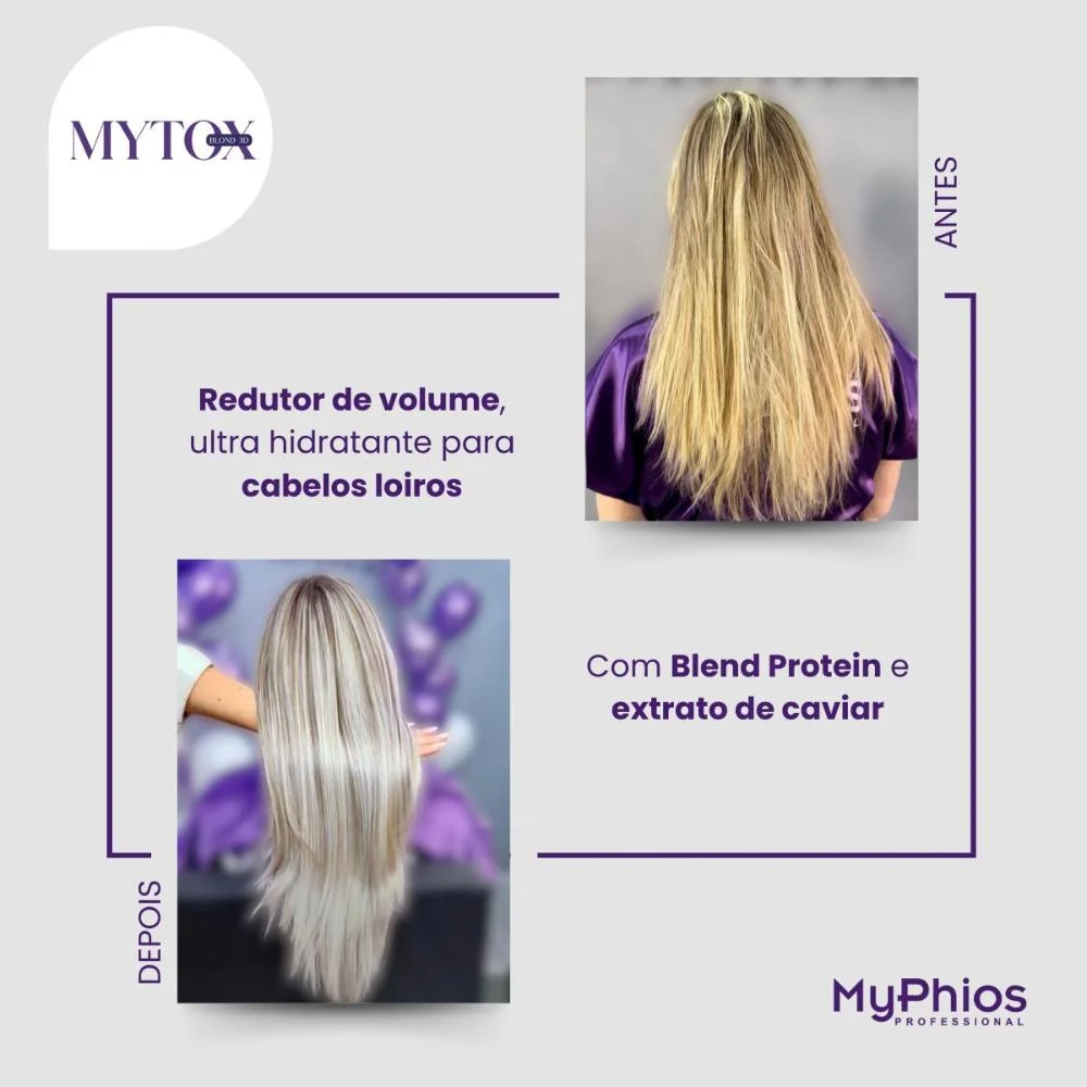 MyPhios MyTox Blond 3D - Máscara Controle de Volume - 250g