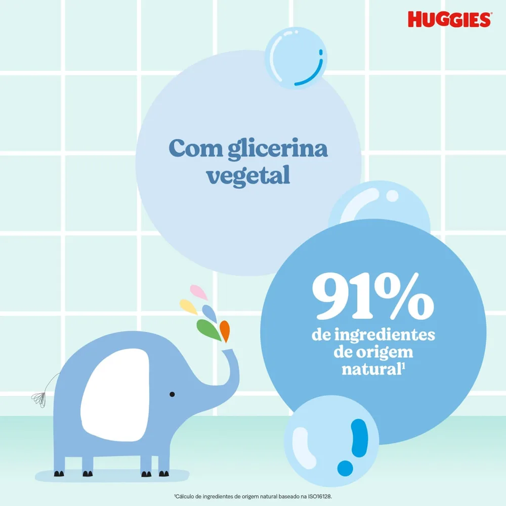 Sabonete Líquido Huggies Glicerina para Bebê Extra Suave 200ml