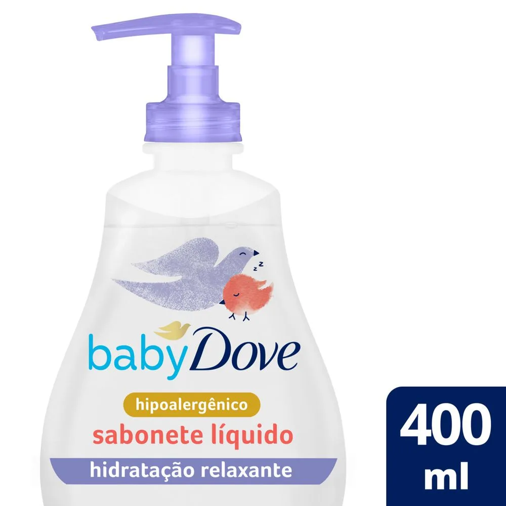 Sabonete Líquido Infantil Baby Dove Hidratação Relaxante Hora de Dormir 400ml