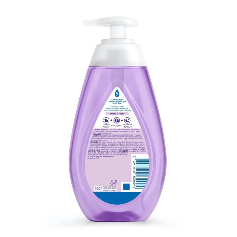 Sabonete Líquido Infantil Johnson's Baby Hora do Sono 200ml