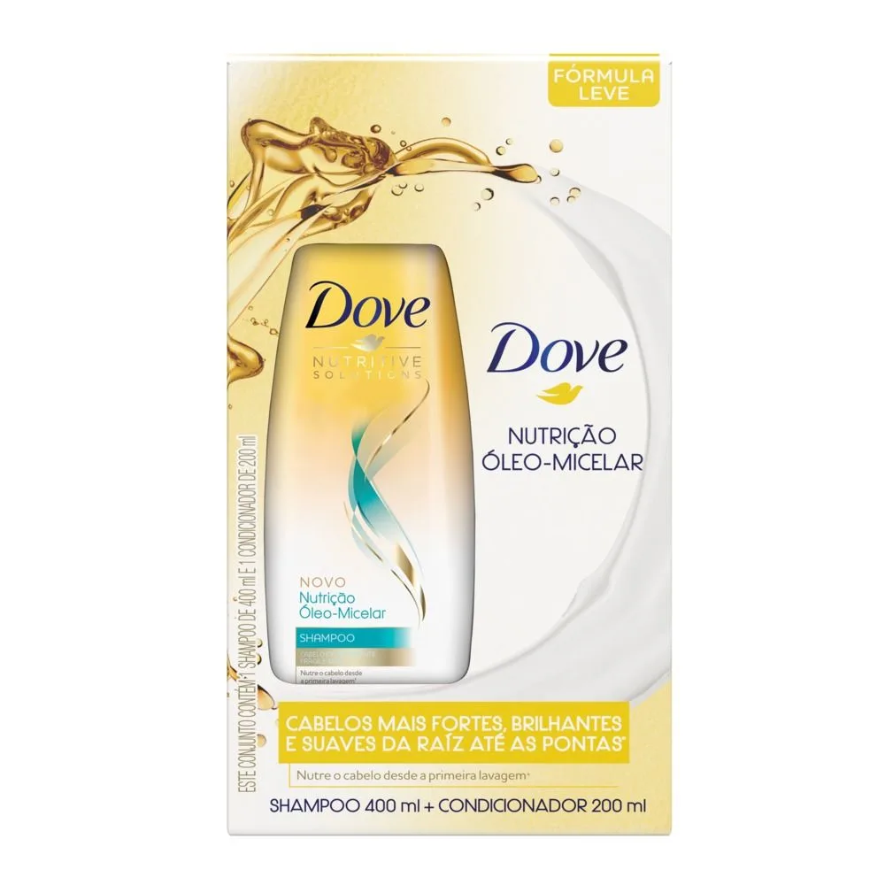 Shampoo Dove Oleo Micelar 400ml+condicionador Dove Oleo Micelar 200ml