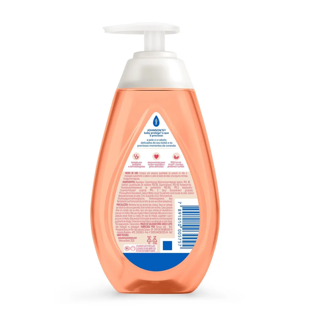 Sabonete Líquido Infantil Johnson's Baby Glicerina da Cabeça aos Pés 200ml