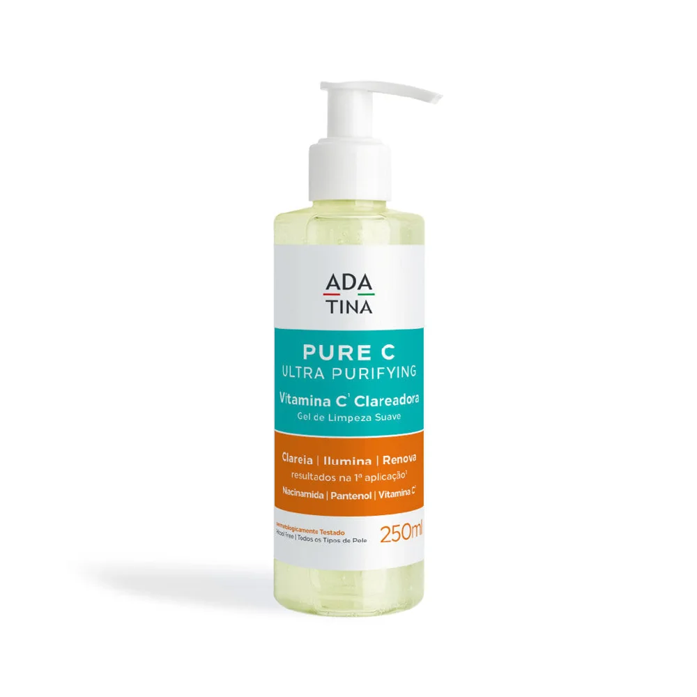 Gel de Limpeza Facial Clareador Ada Tina Pure C Ultra 250ml