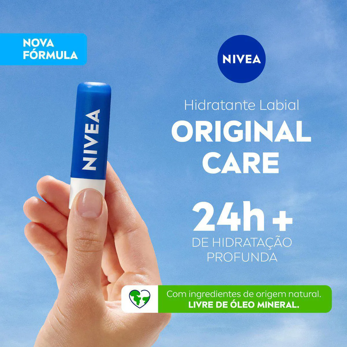 Hidratante Labial Nivea Original Care com 4,8g