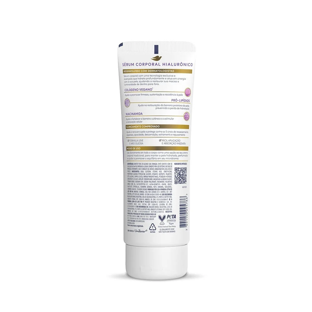 Sérum Corporal Dove com Ácido Hialurônico Dermo Renovador 180ml
