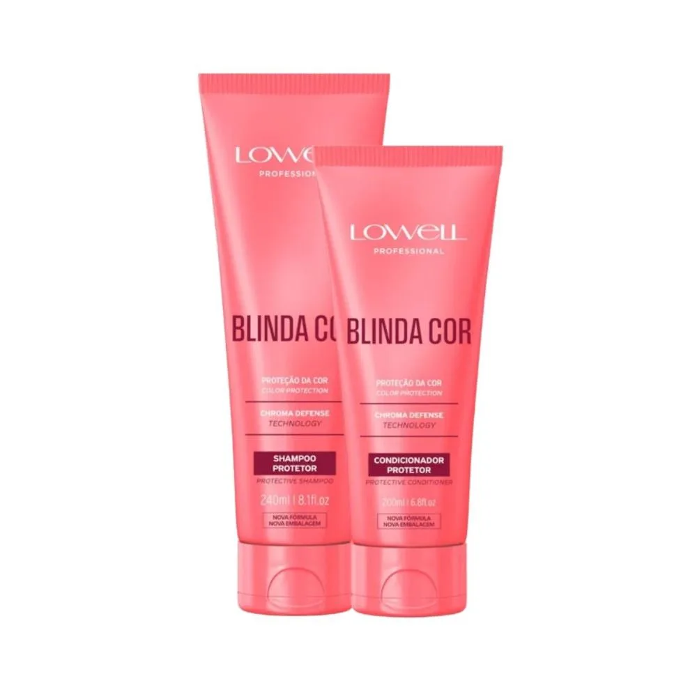 Lowell Blinda Cor - Kit Shampoo e Condicionador Protetor