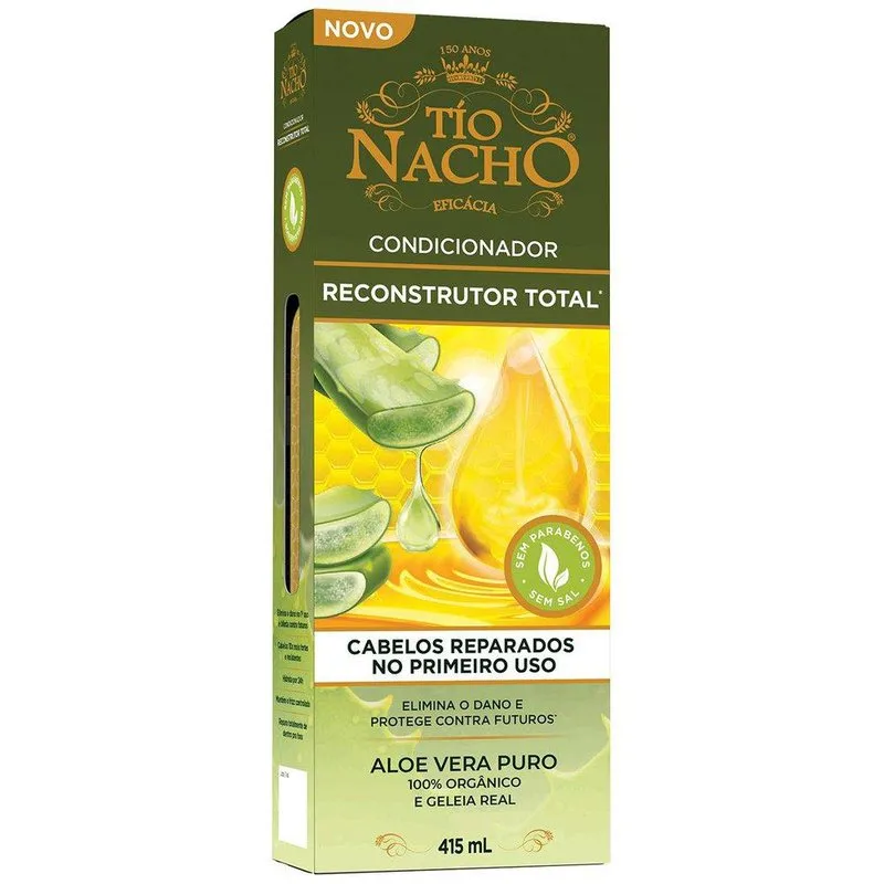 Condicionador Tío Nacho Reconstrutor Total 100% Orgânico 415ml