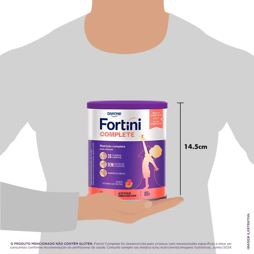 Suplemento Alimentar Infantil Fortini Complete Sabor Vitamina de Frutas 800g