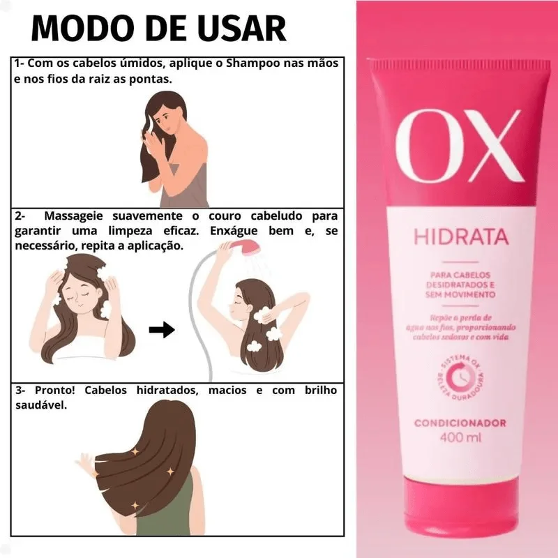 Condicionador OX Hidrata 400ml