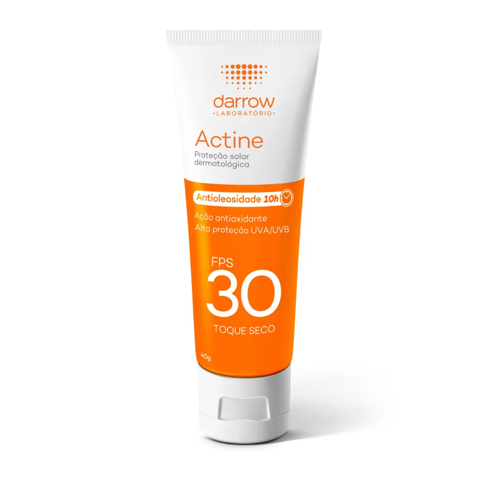 Protetor Solar Facial Darrow Actine Antioleosidade 10h FPS30 40g
