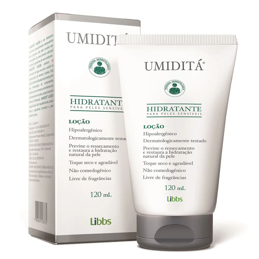 Loção Corporal Umiditá Hidratante Peles Sensíveis 120ml