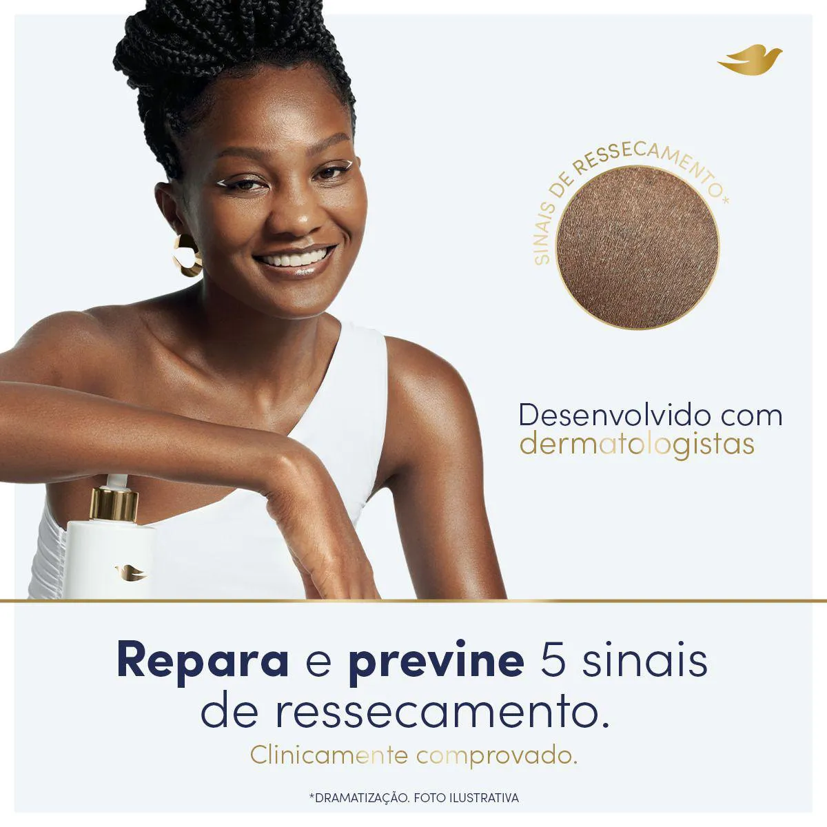 Dove Sérum Corporal Hialurônico Dermo Renovador 380ml