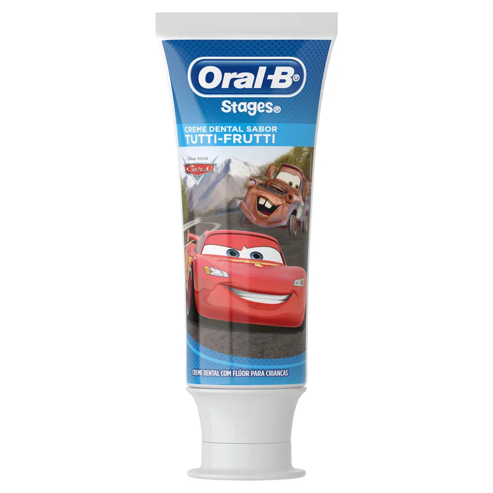 Creme Dental Infantil Oral-B Stages Disney Anticáries com Flúor +2 anos 100g