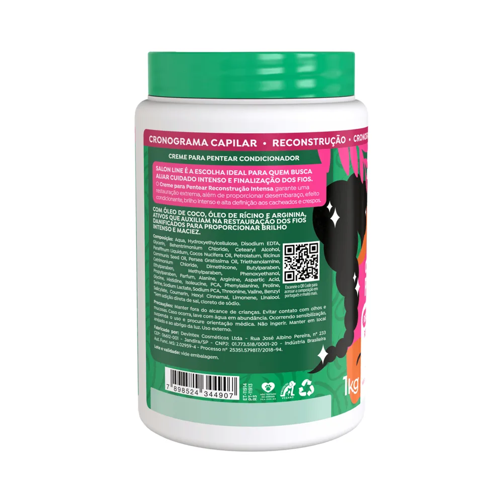 Creme de Pentear Salon Line Reconstrução Intensa 1Kg
