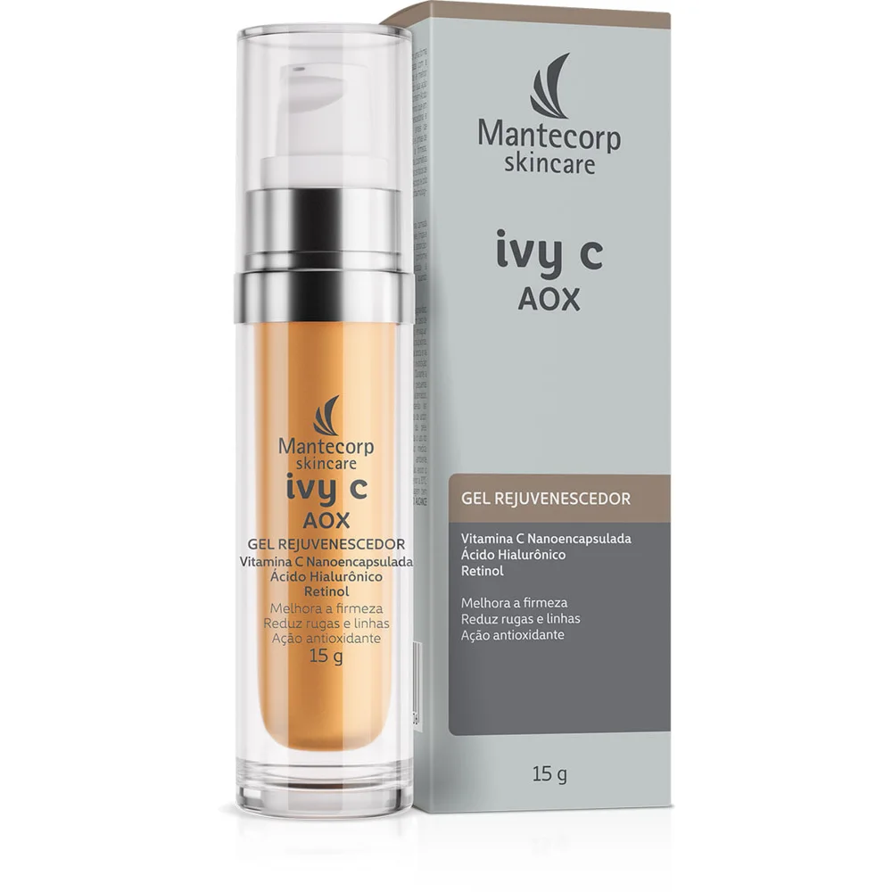Rejuvenescedor Facial Gel Mantecorp Skincare Ivy C Aox 15g